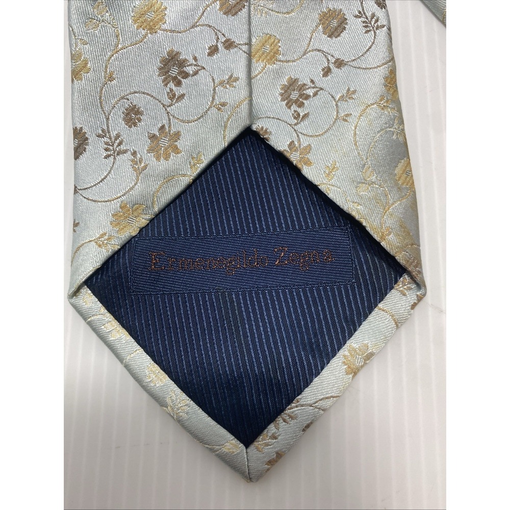 Ermenegildo Zegna 100% Silk Tie Made In Italy EUC T19 - Picture 3 of 4